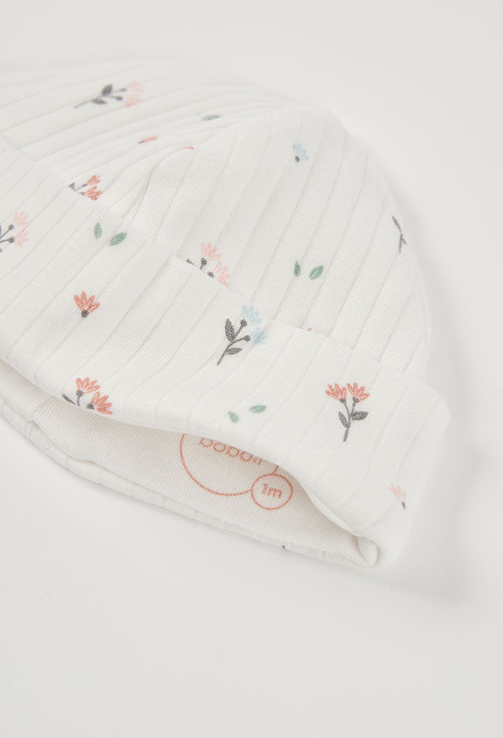 Set i bardhe me print floral me 4 pjese