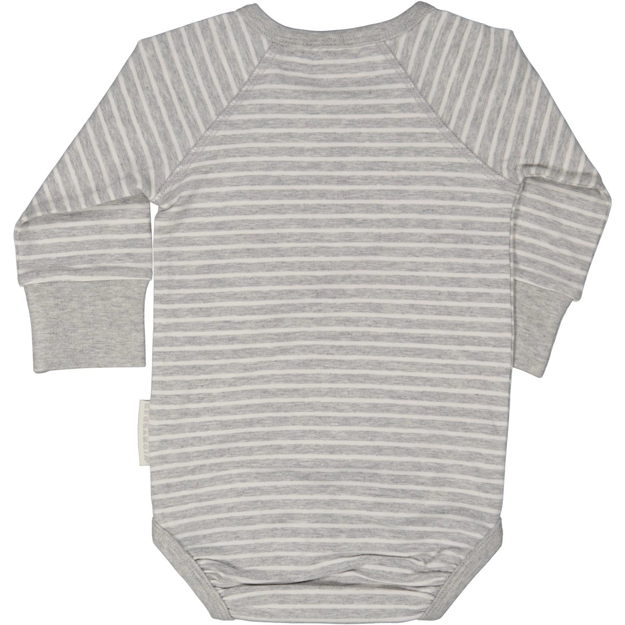 Baby body L.S Classic Grey mel/white