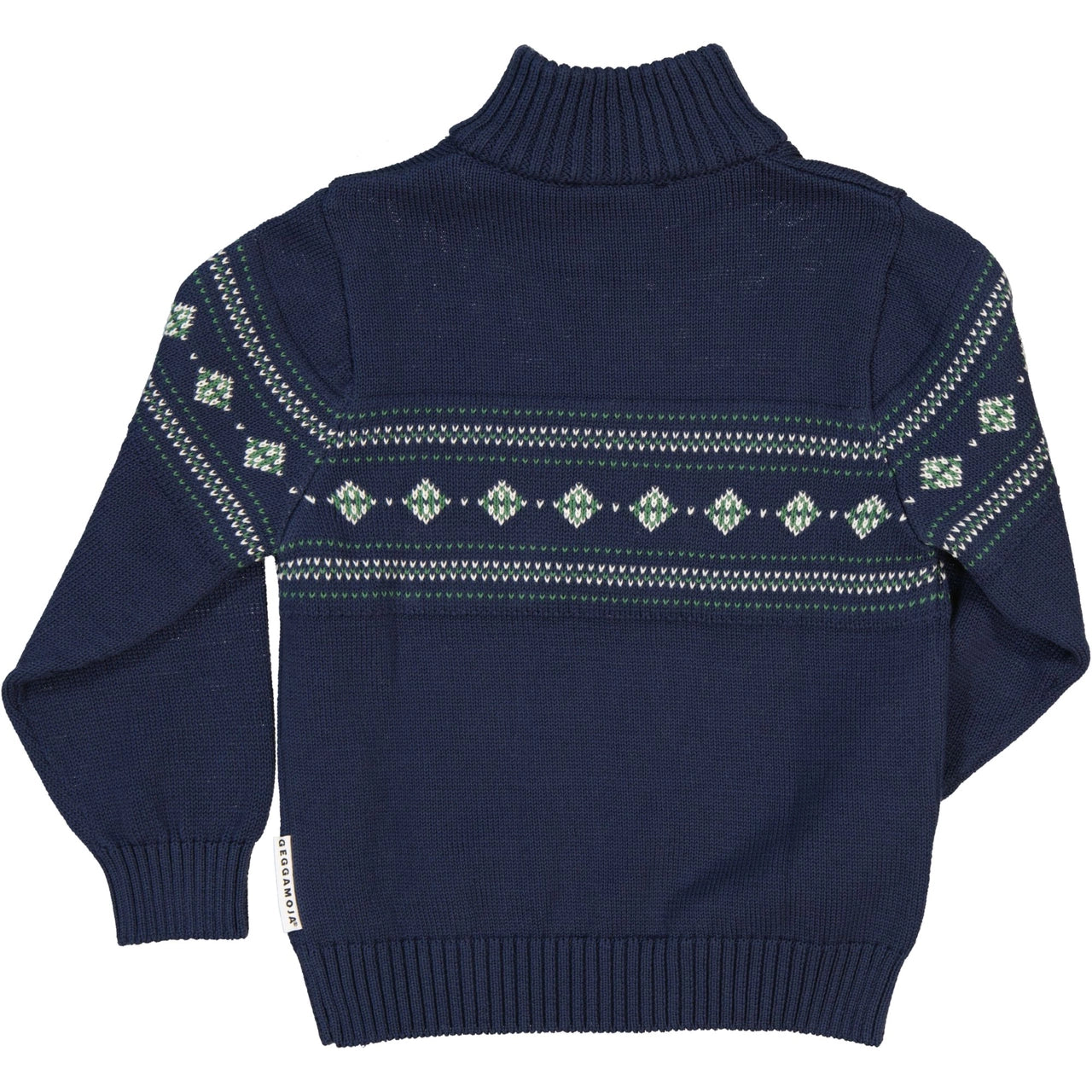High neck sweater half zip - Navy