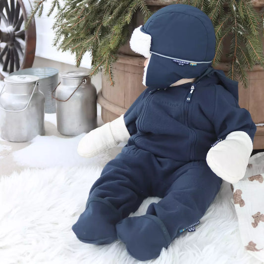 Wind fleece overall - Navy