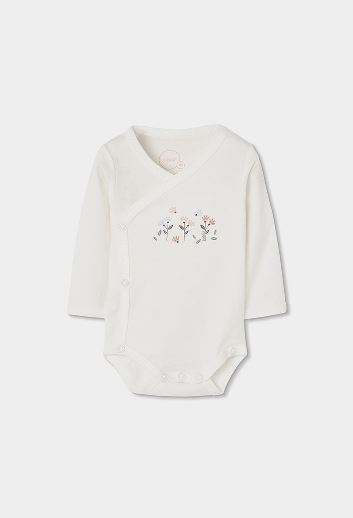 Set i bardhe me print floral me 4 pjese