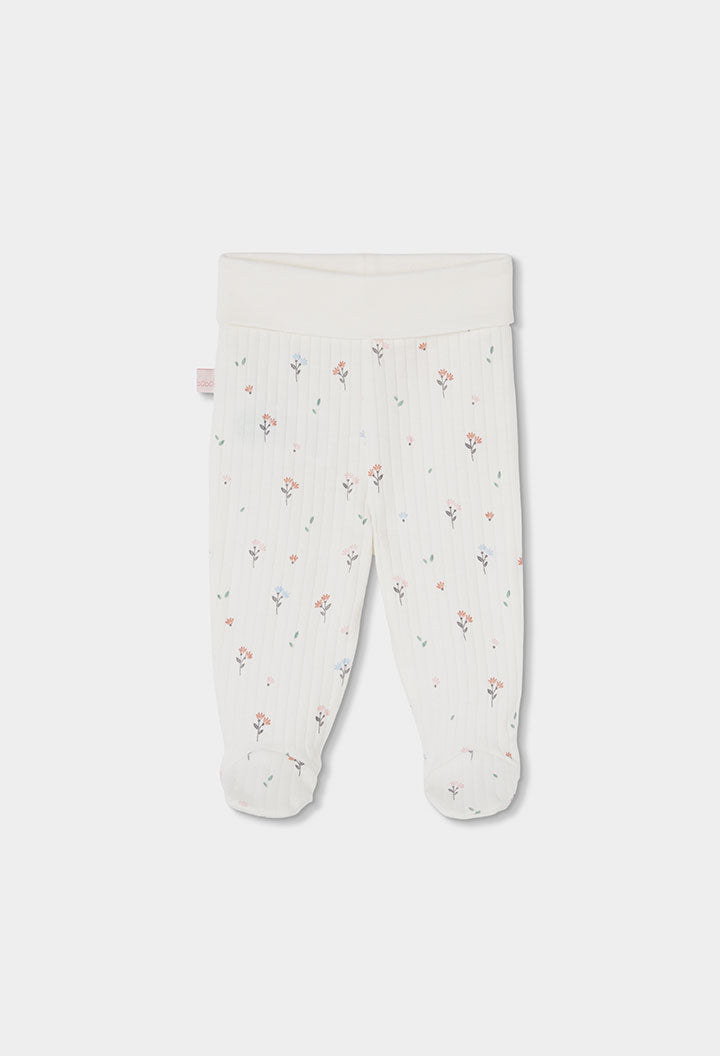 Set i bardhe me print floral me 4 pjese