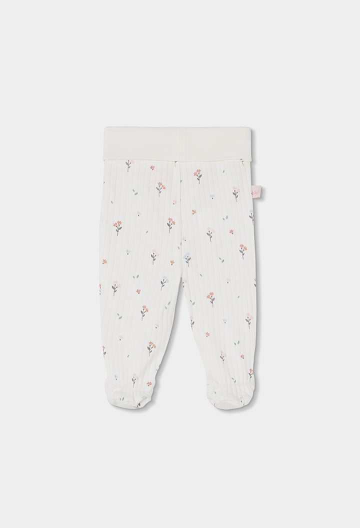 Set i bardhe me print floral me 4 pjese