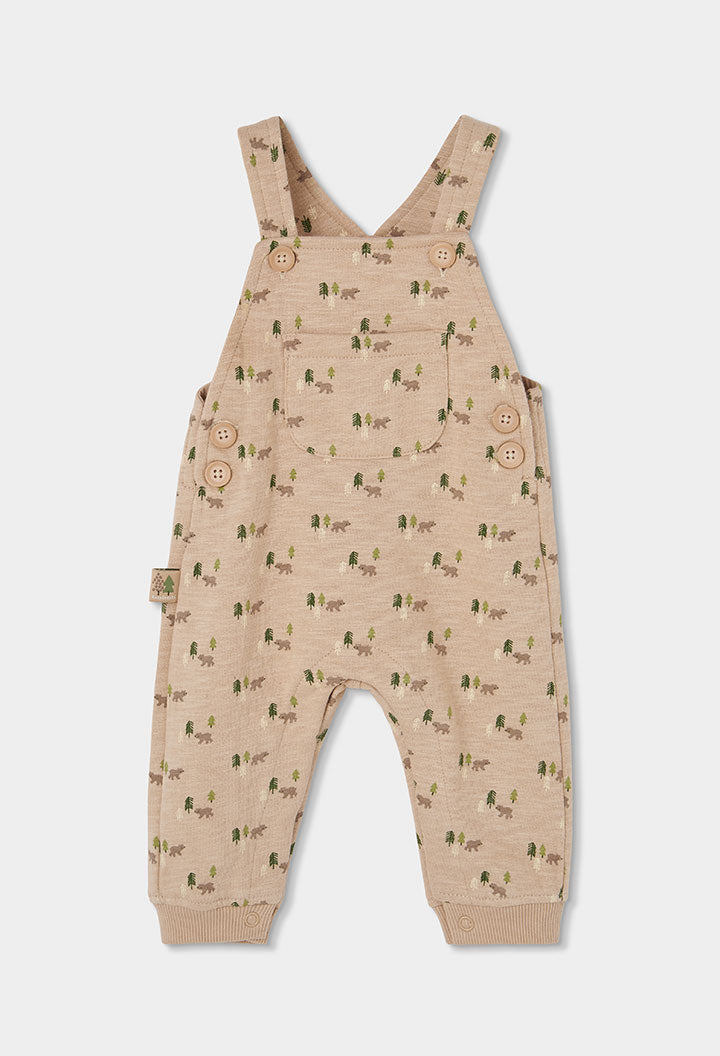 Set i thurur bezhë për bebe me print arinjsh