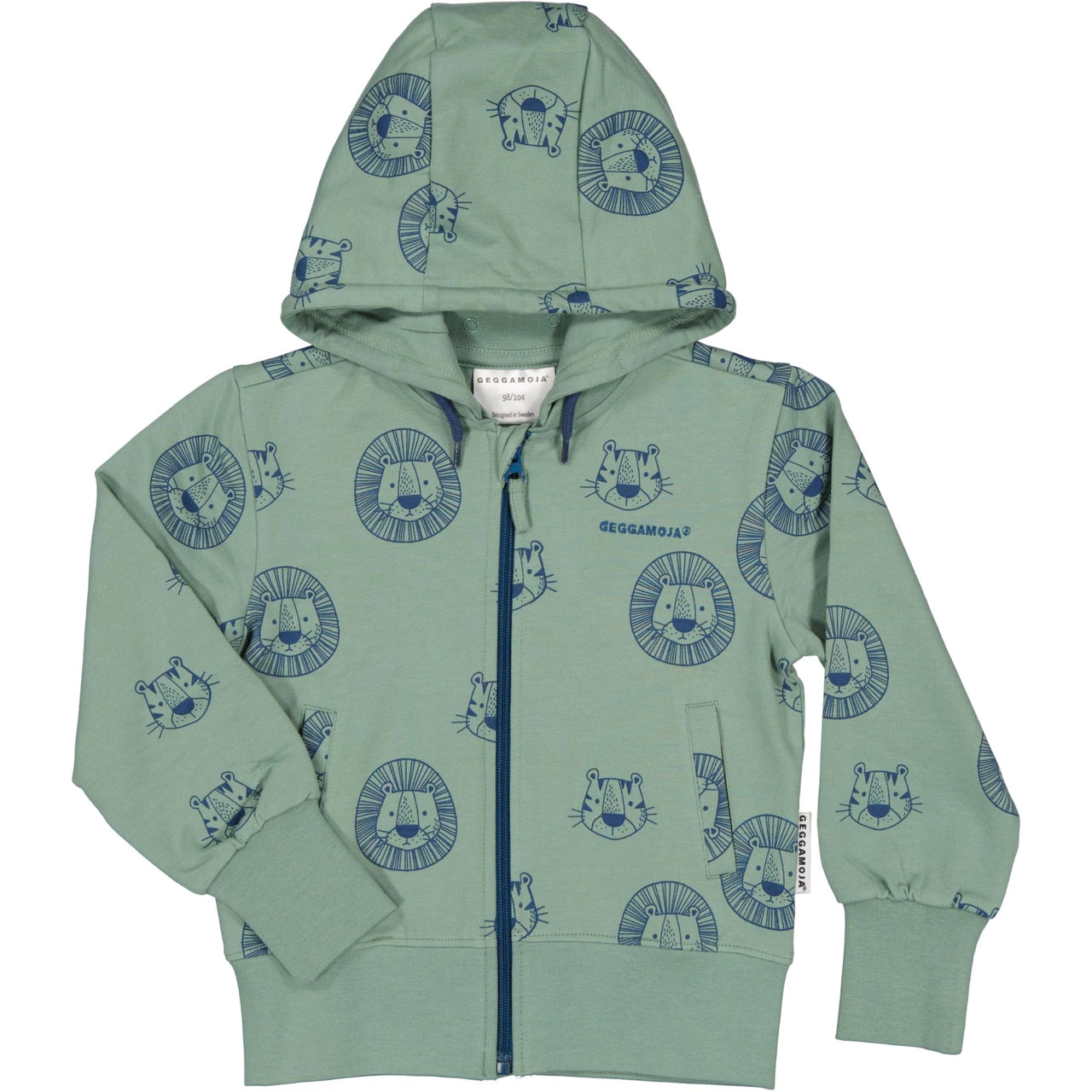 College Hoodie -  Green Tiger