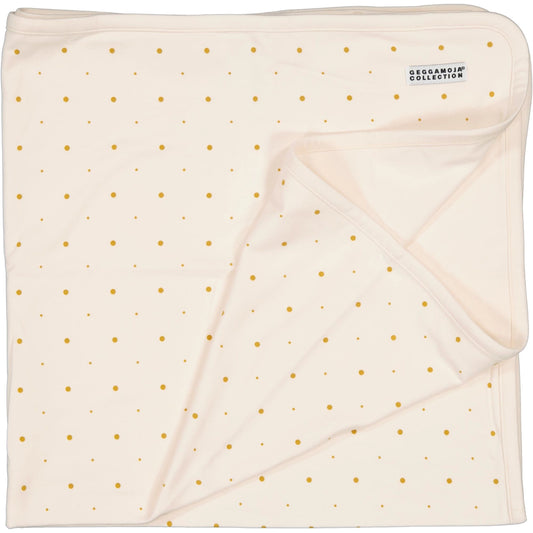 Bamboo baby blanket Golden dots