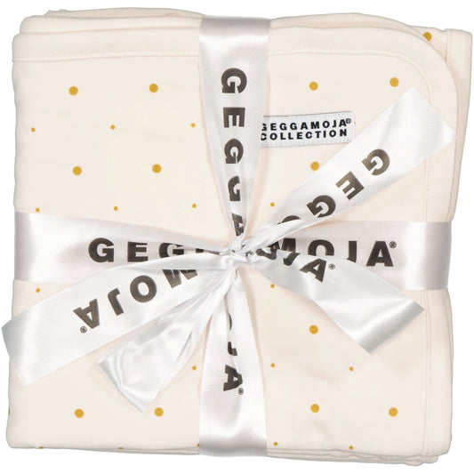 Bamboo baby blanket Golden dots