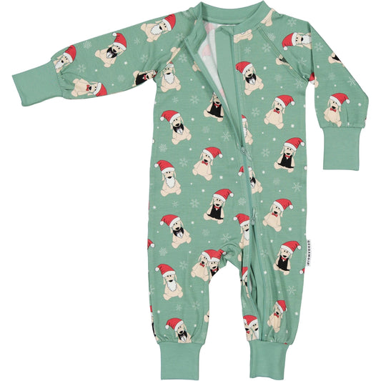Bamboo two way zip pyjamas Christmas Doddi
