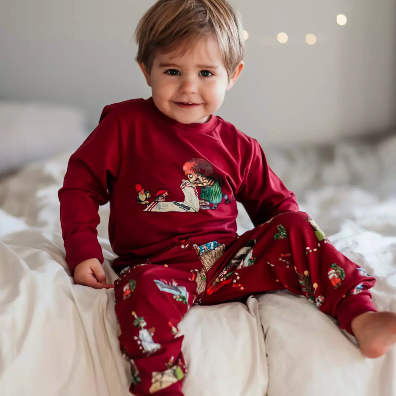 Pettson and Findus Two piece pyjamas - Dark Red