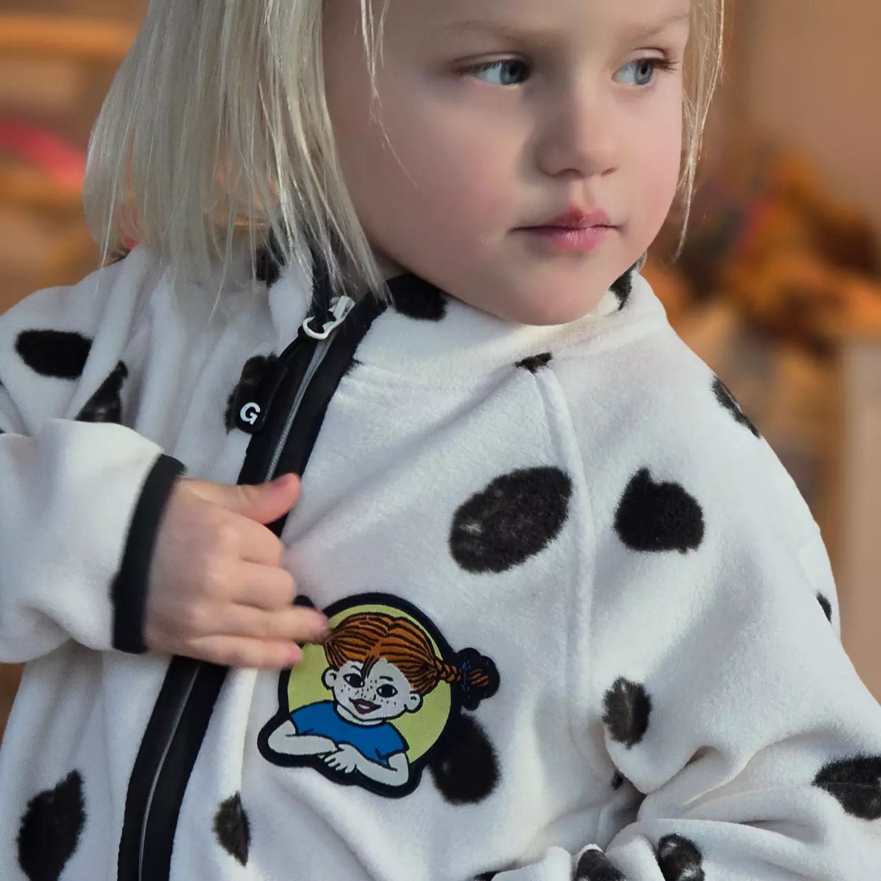 Pippi Longstocking Fleece Jacket Dots