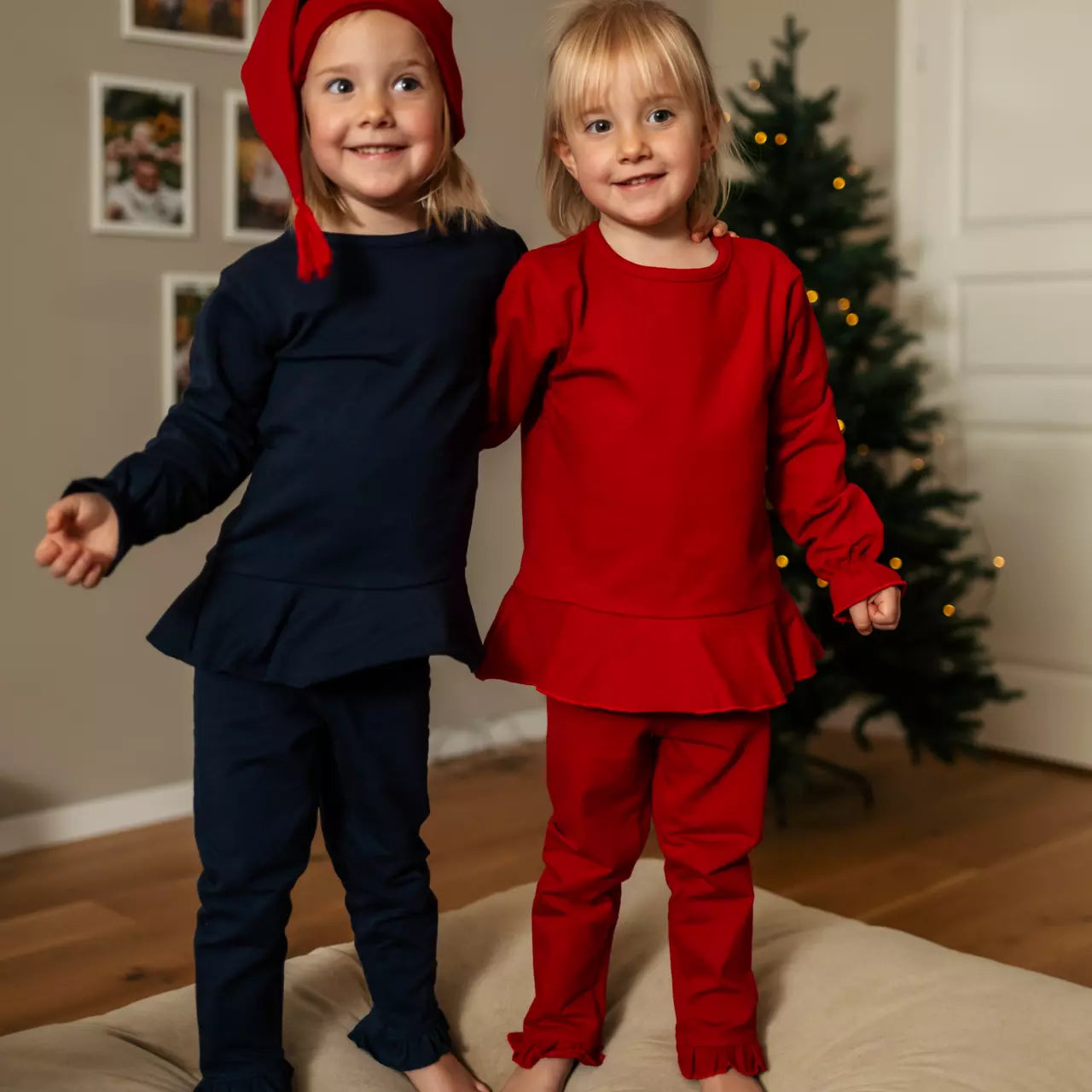 Sweater with leggings - Dark Red