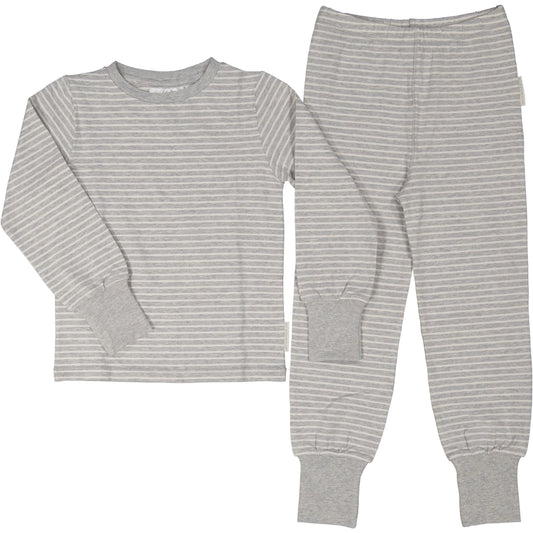 Two pcs Pajamas Classic Gray honey/white