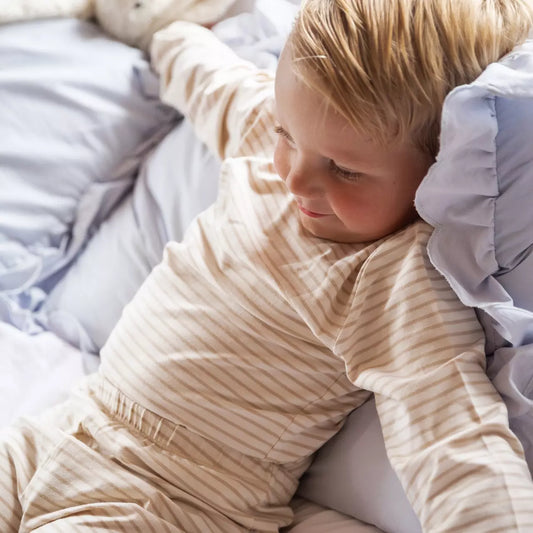 Two pcs Pajamas Classic Offw/beige