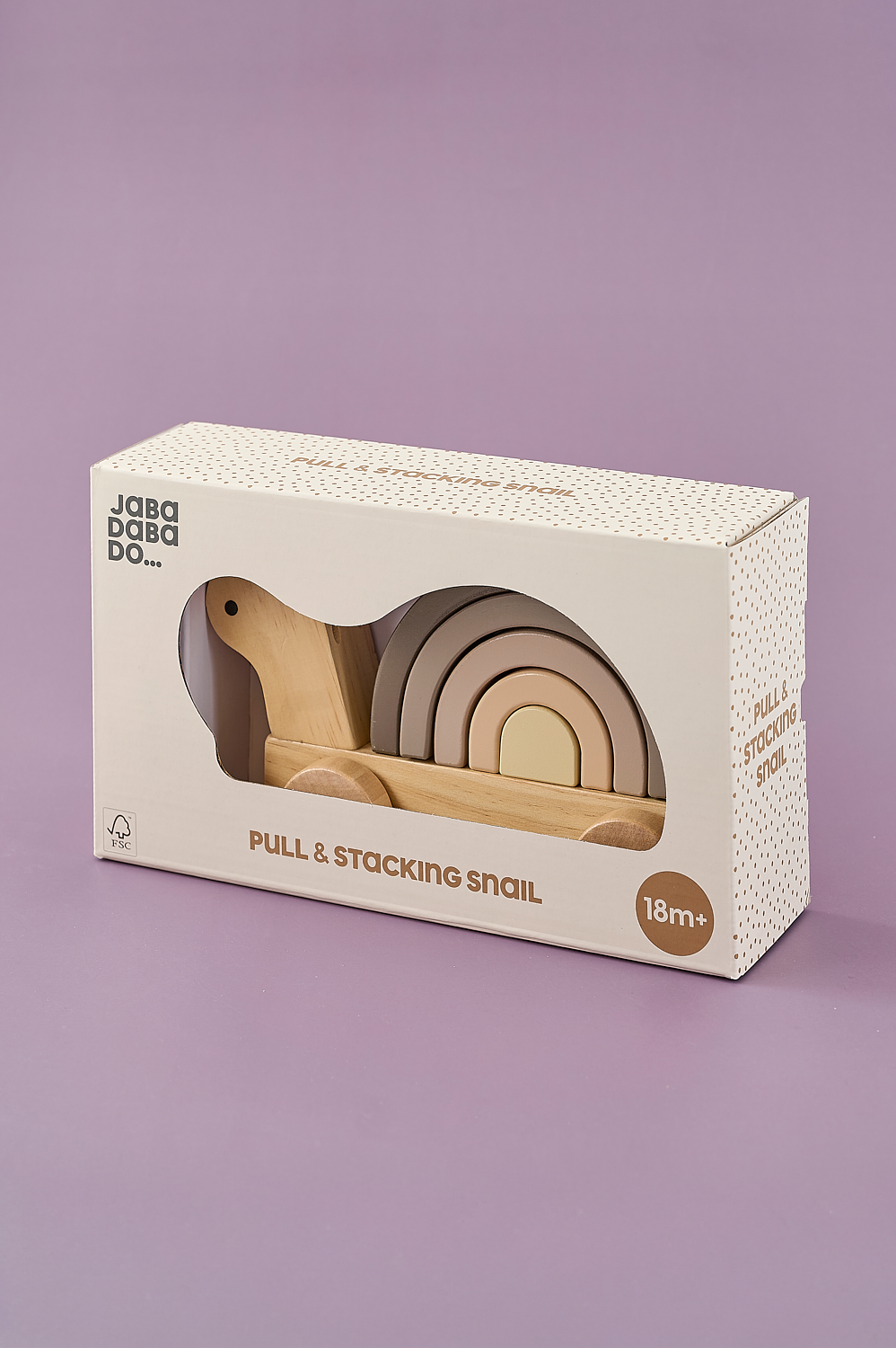 Kërmill tërheqës prej druri me ylber