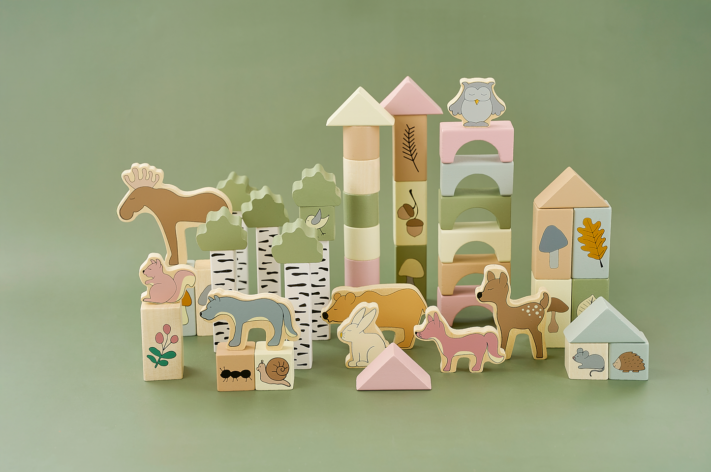 Kube ndërtimi “Forest” (50 pjesë)